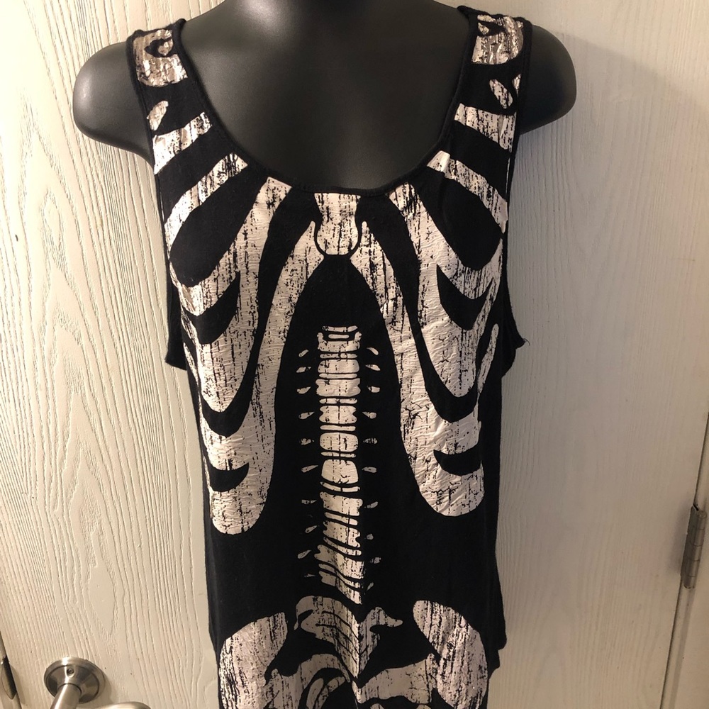 Glow-in-the-dark Skeleton tank top